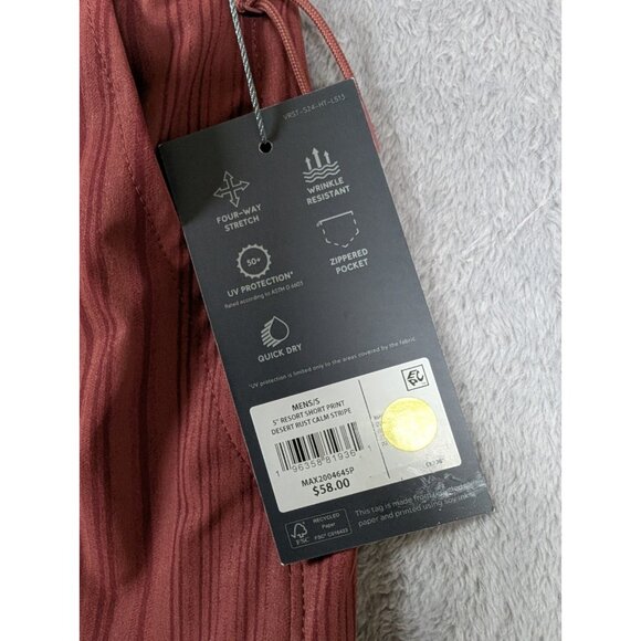 VRST Resort Swim Trunks Shorts Mens Small Red Slim Fit Stretch Mesh Lined Pool - Picture 6 of 11